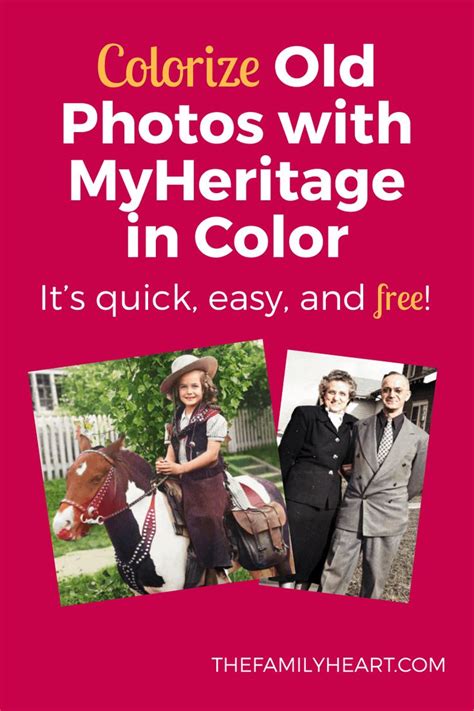 myheritage photo colorization free.